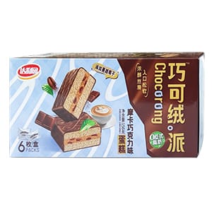 156g6枚巧可絨派(摩卡巧克力味)