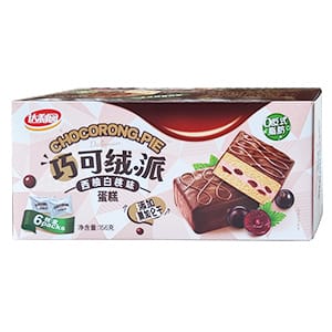 156g6枚巧可絨派（西柚白桃味）