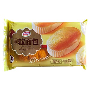 80g(4枚)達(dá)利園軟面包（香奶）