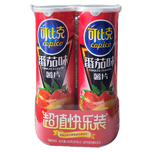 90g*2可比克超值快樂裝番茄味